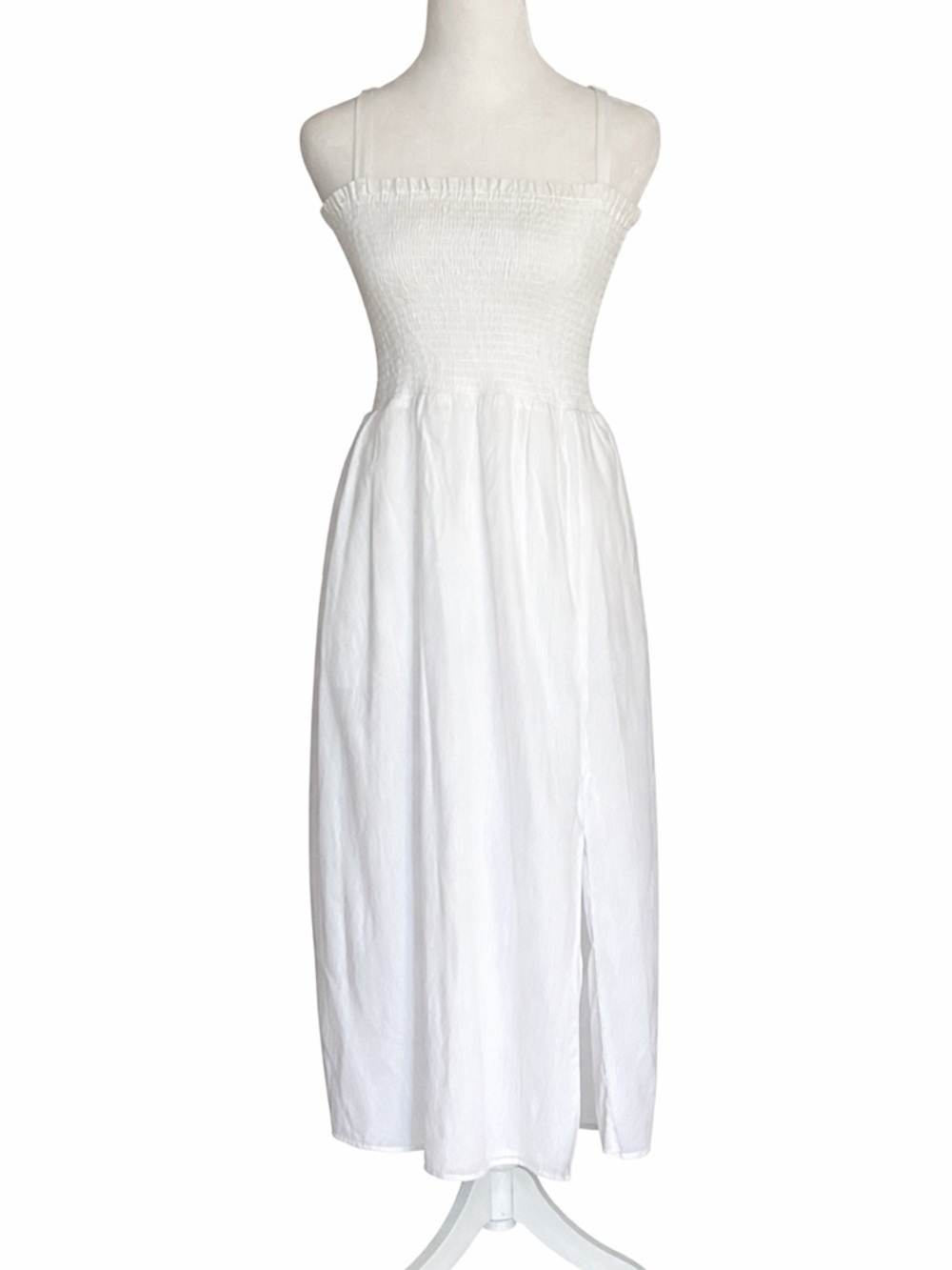 NWT Nordstrom Rack WAYF Smocked Midi Dress Sleeveless Sorority Rush Medium